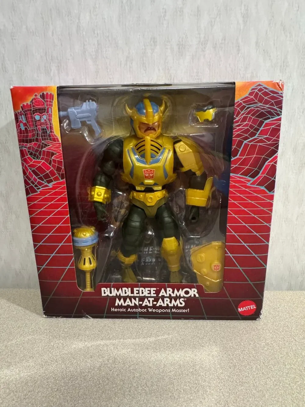 Masters of the Universe x Transformers Bumblebee Armor Man-At-Arms Action Figure